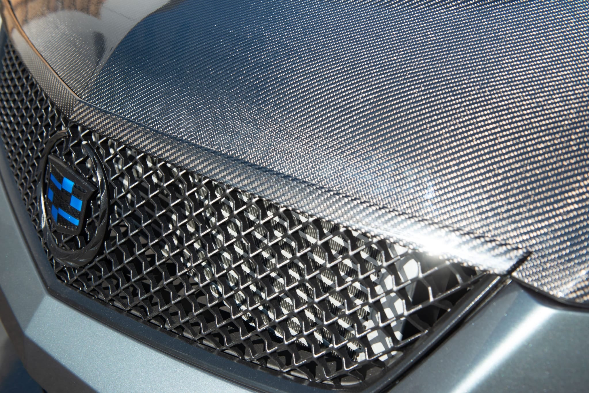 2009-2015 Cadillac CTS and CTS-V V2 | Carbon Fiber Hood Trim Molding Replacement